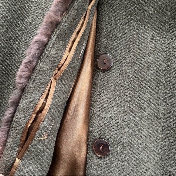 Vintage Rabbit Fur-Trimmed Jacket - Picture 4 of 6